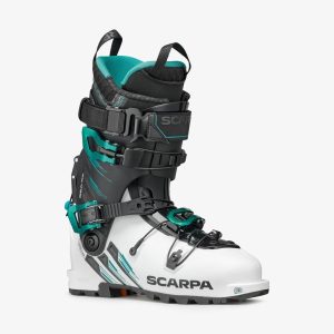 Scarpa GEA RS 255 alpine touring-skistøvle TLT – hvid/sort/smaragdgrøn