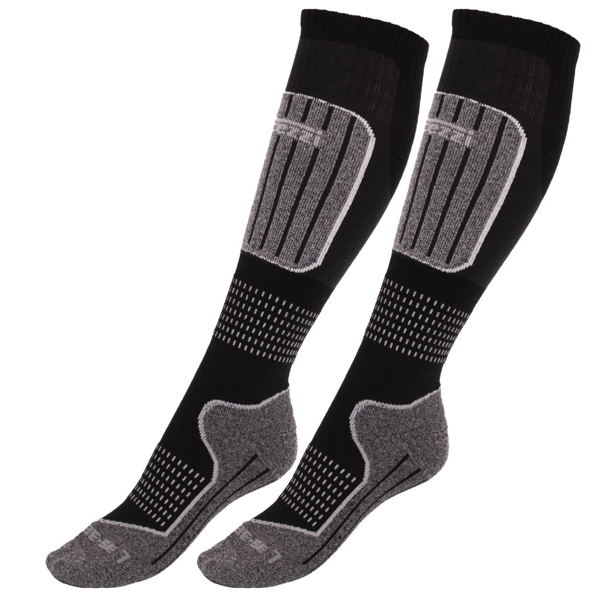 Accezzi Merino 20 skistrømper, 2 par, junior, sort - Billede 2