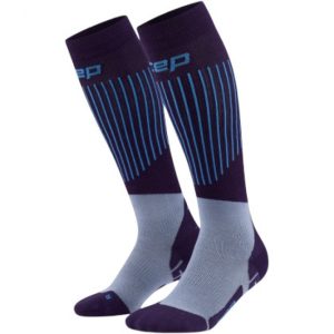 CEP Ski Ultralight Socks Tall 3.0, skistrømper, dame, lilla/blå