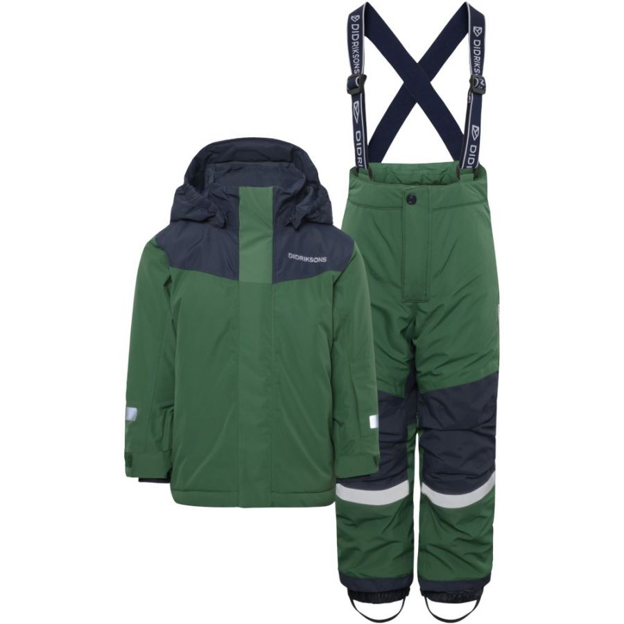 Didriksons Skare, skisæt, junior, mørkegrøn - Billede 2